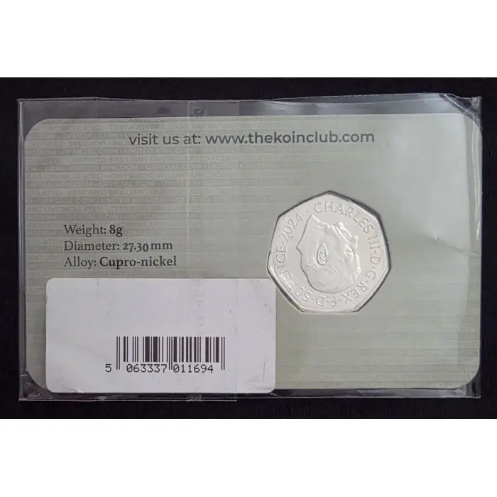 🌊🧜‍♀️ 2024 United Kingdom 50p – The Winged Keys | The Koin Club Issue (Sealed 