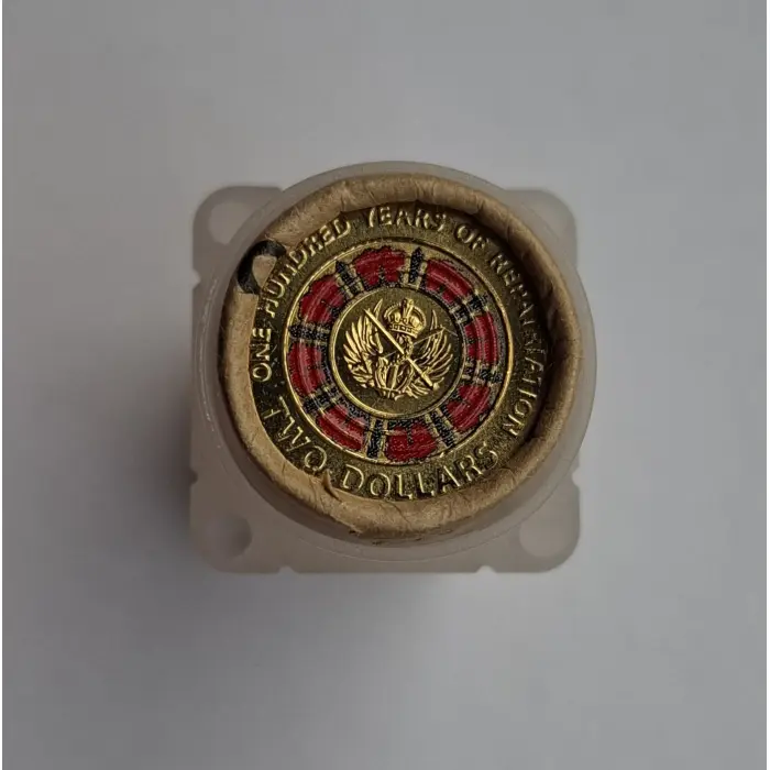 2019 $2 100 Years Of Repatriation Premium H/T Coloured Mint Roll (25 Coins)