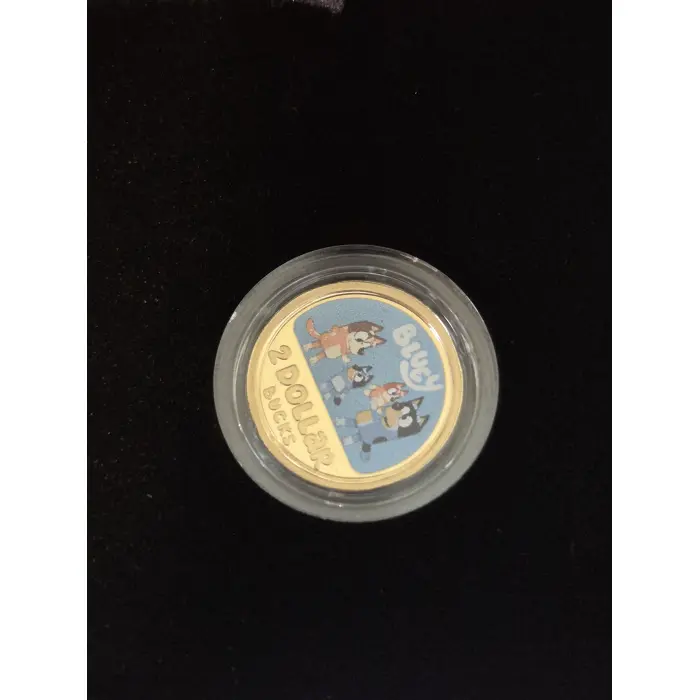 2026 Bluey $2 Coloured AlBr Proof Coin - Limited to 10,500 minted!