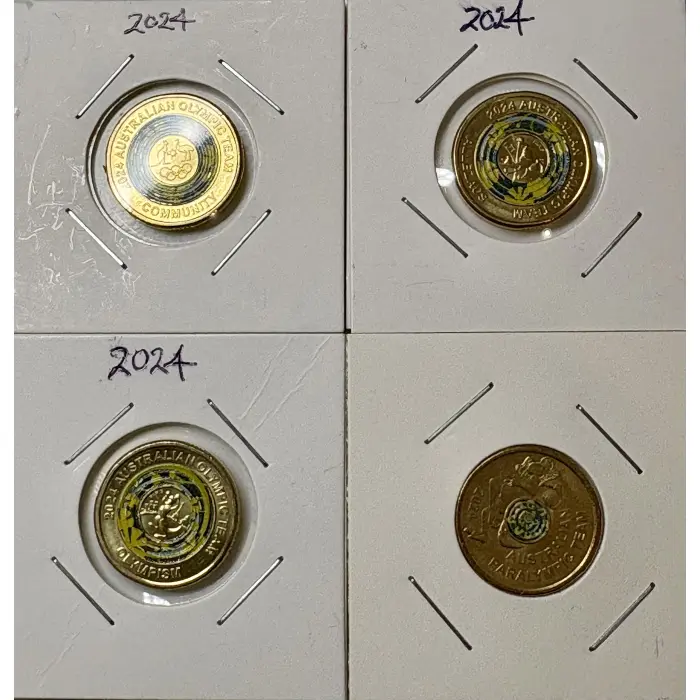 2024 $2 Paris Olympic games Australian Two Dollar Coin full Set Circ (4 x coins)