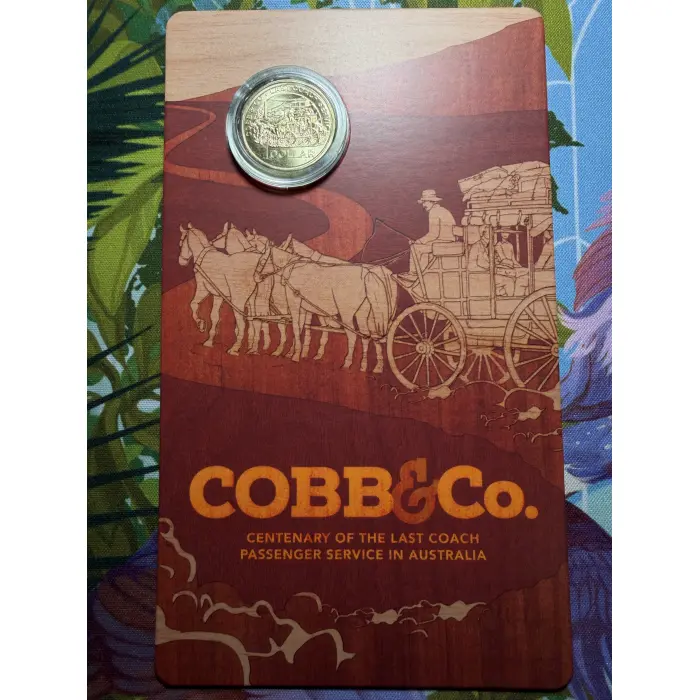 2024 $1 Centenary of Cobb & Co's Last Coach Passenger Service Uncirculated Coin