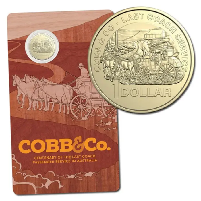 2024 $1 Centenary of Cobb & Co's Last Coach Passenger Service Uncirculated Coin