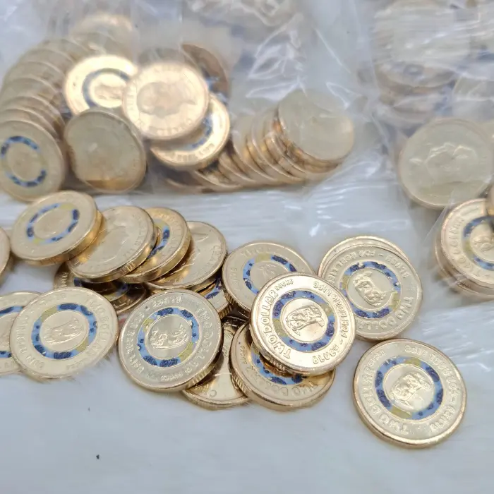 UNC 2026 $2 Bluey For real life blue Coloured Coins Bucks Two Dollar ex bag