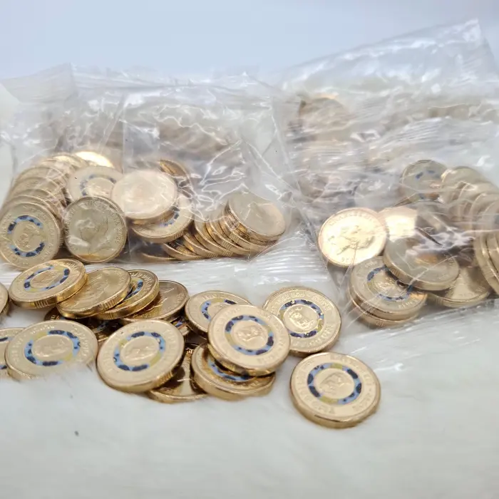UNC 2026 $2 Bluey For real life blue Coloured Coins Bucks Two Dollar ex bag