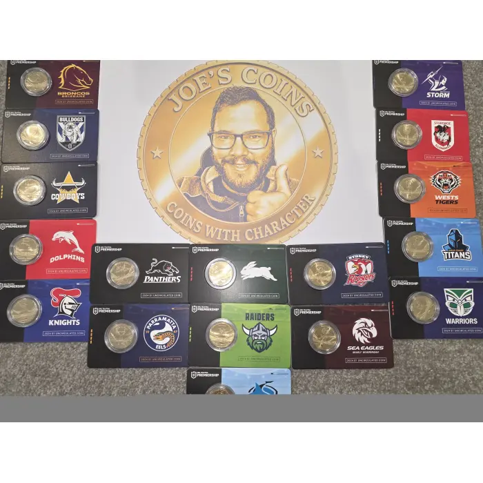 2024 $1 NRL carded complete set 