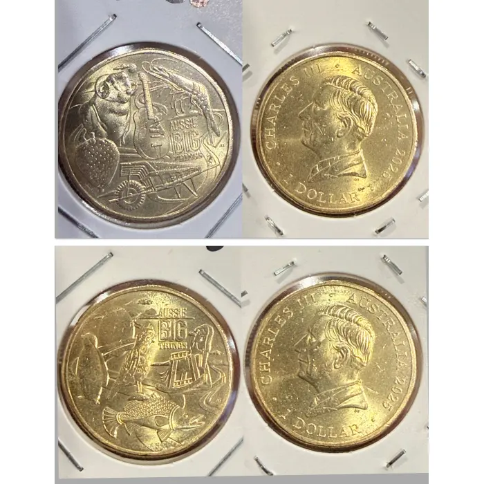 CIRC 2* 2025 Aussie Big Things 2, $1 till coins.