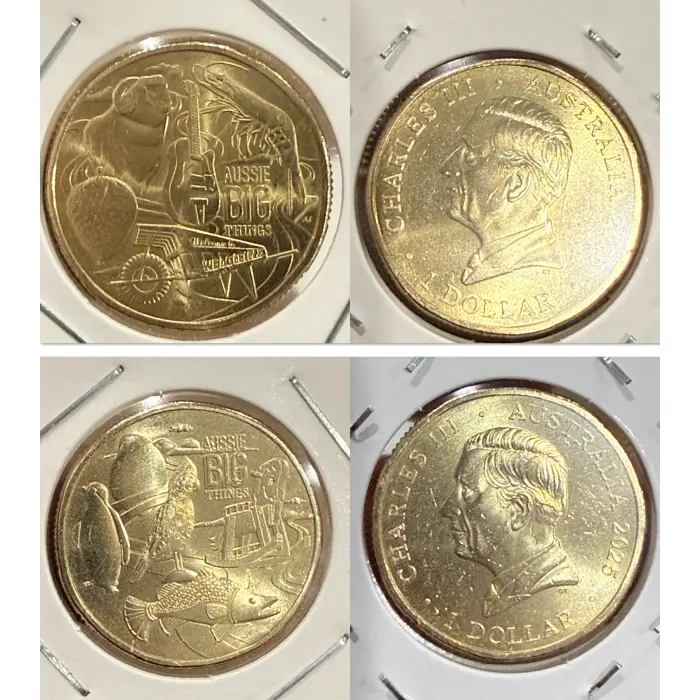 CIRC 2* 2025 Aussie Big Things 2, $1 till coins.