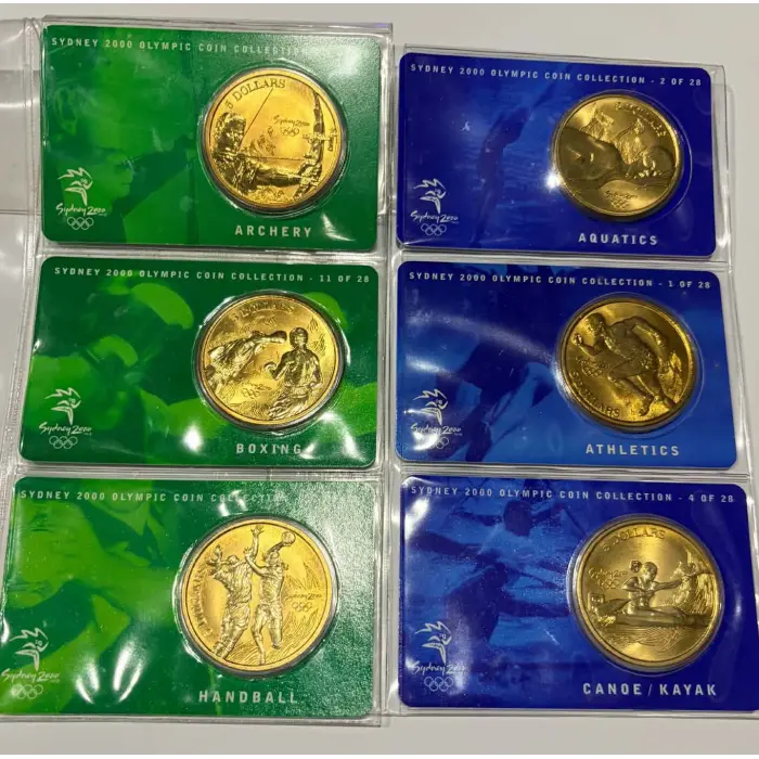 2000 Sydney Olympics  Bronze $5 Coin  - 24 different coins