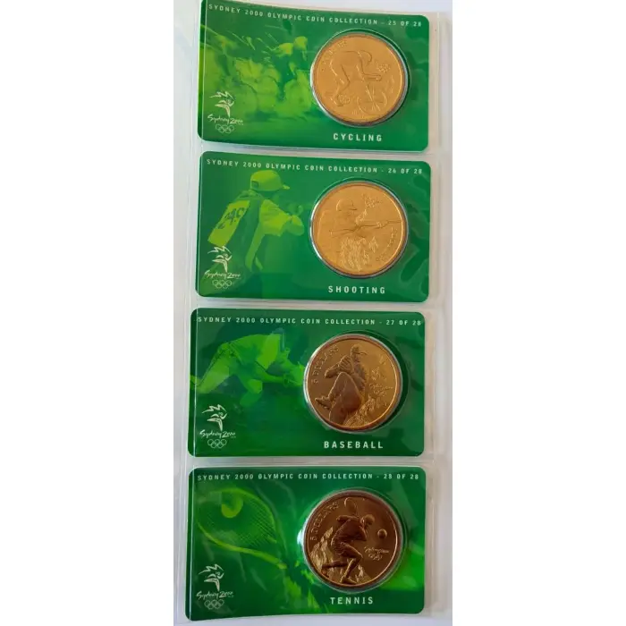 2000 Sydney Olympics  Bronze $5 Coin  - 24 different coins