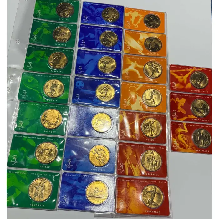 2000 Sydney Olympics  Bronze $5 Coin  - 24 different coins