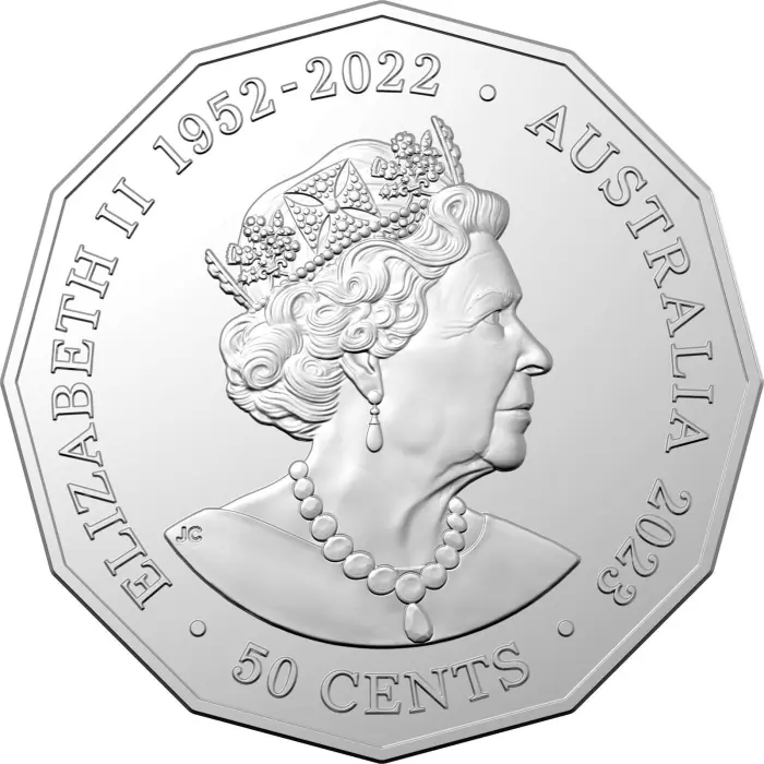 Emperor Penguin - Australian Antarctic Territory Series50c Coloured Uncirculated Coin 2023