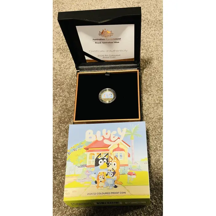 2026 Bluey $2 Coloured Proof Coin