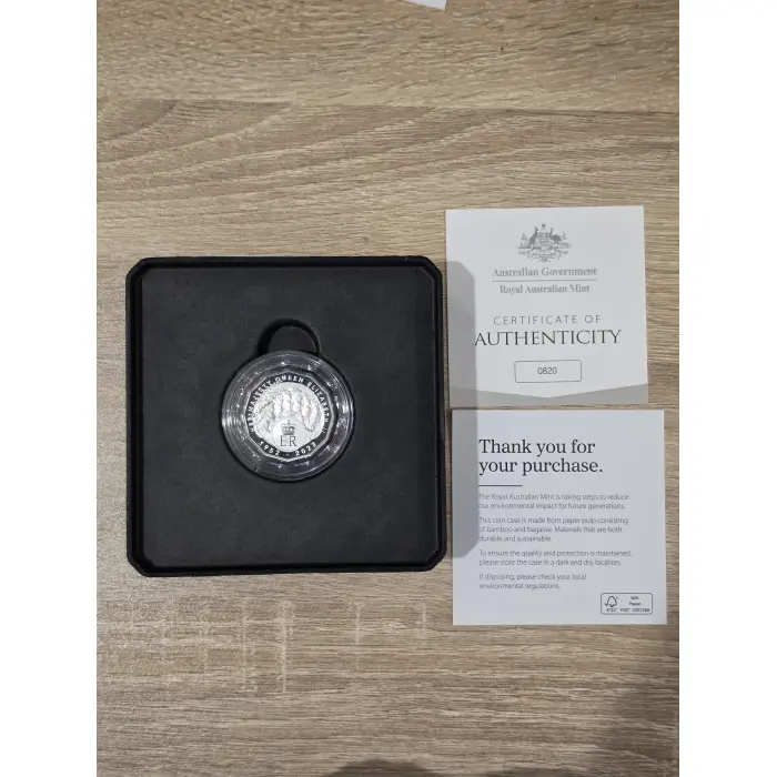 50c 2023 Elizabeth Regina HM Queen Elizabeth II Commemoration  Silver Proof