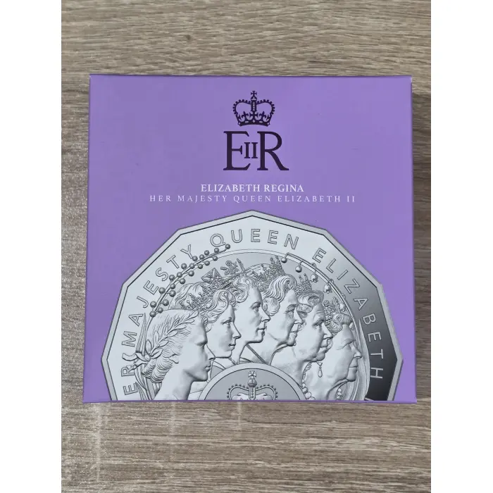 50c 2023 Elizabeth Regina HM Queen Elizabeth II Commemoration  Silver Proof