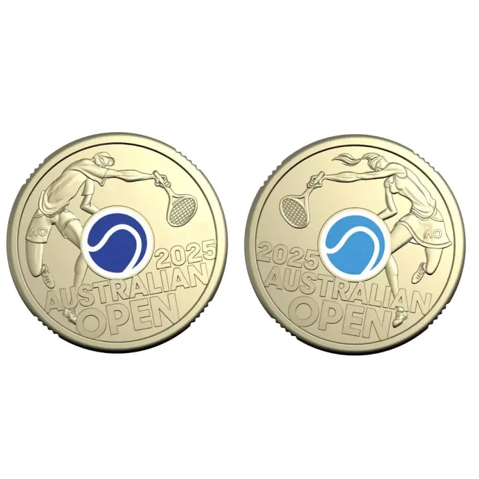 Australian Open Men's & Woman’s $2 carded Mint Coin set