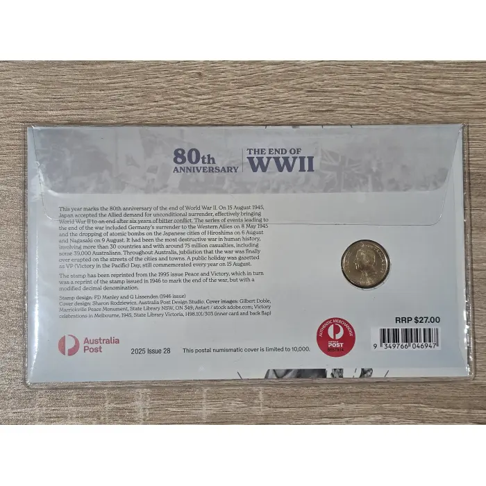 80th Anniversary - End of WWII Poppy Wreath Limited Edition PNC