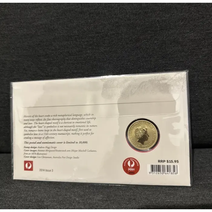 Australia 2014 PNC Romance Love Valentine Uncirculated $1 dollar & Stamps