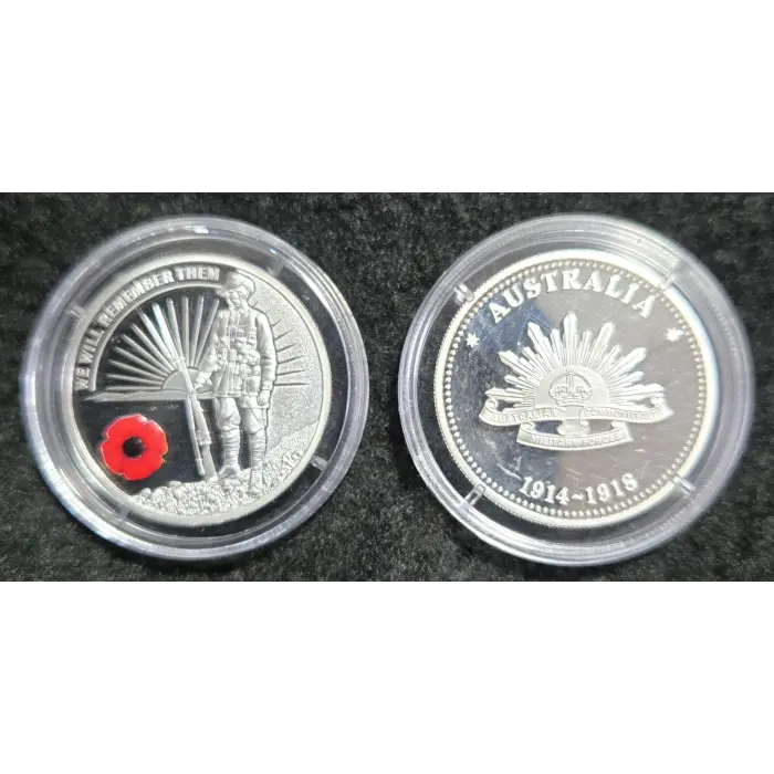 2019 WWI 'We Will Remember Them' red poppy edition war keepsake
