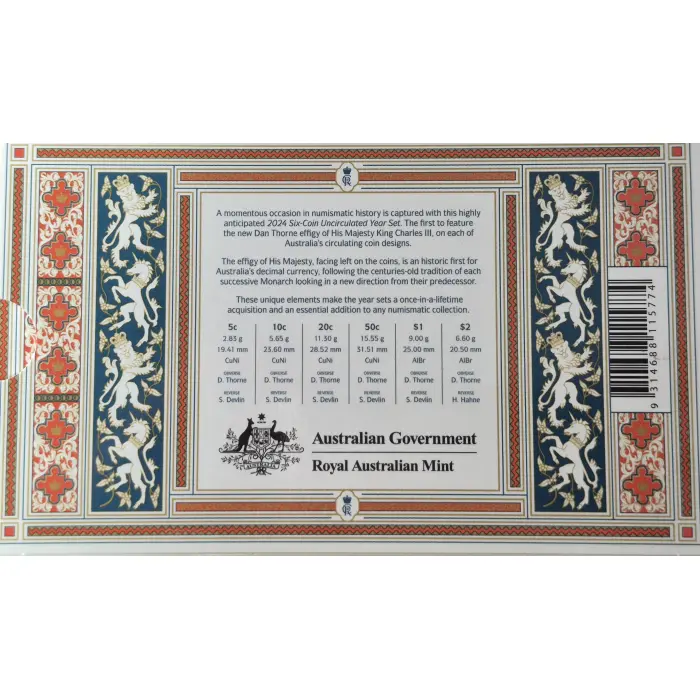 2024 HM King Charles 111  Year Set
