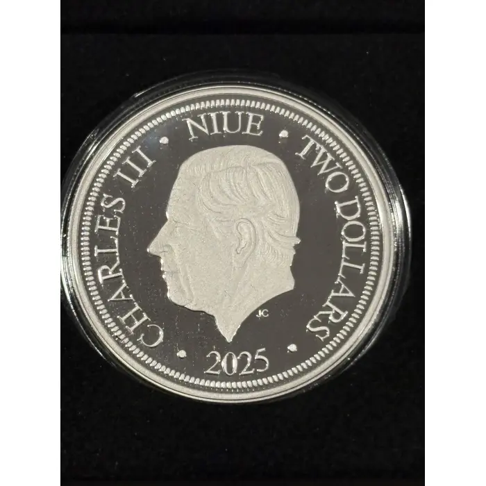 🐝 2025 $2 Native Bee – Blue-banded Bee Niue 1oz Hologram Silver Proof Coin 🐝