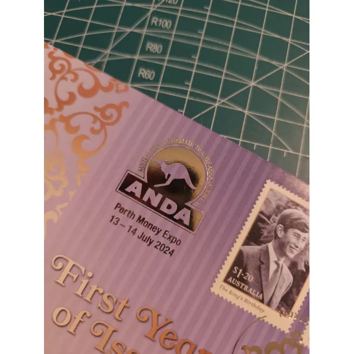 2024 Perth money expo ANDA overprint pnc KCII first yr of issue
