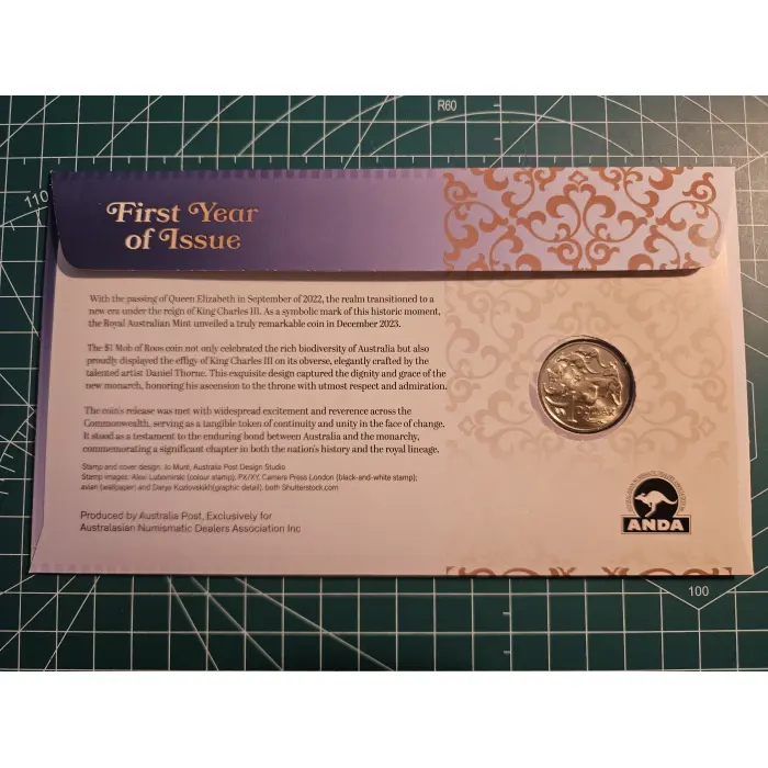 2024 Perth money expo ANDA overprint pnc KCII first yr of issue