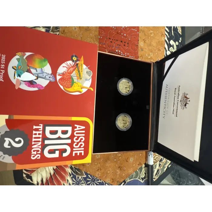 Ausie Big Things 2  Two Coin Proof set