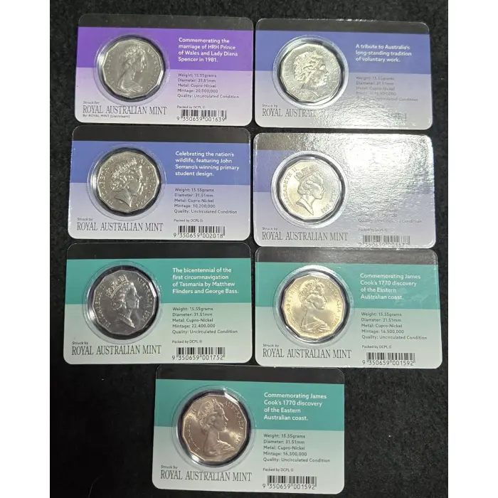 Various Downies carded 50c bundle 1970 1980 1990 2000 cheap