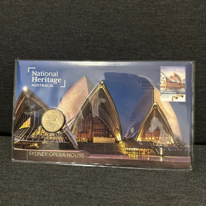 2021 $1 “Sydney Opera House" PNC With A Unc Coin & A Stamp . Ltd To 6,500