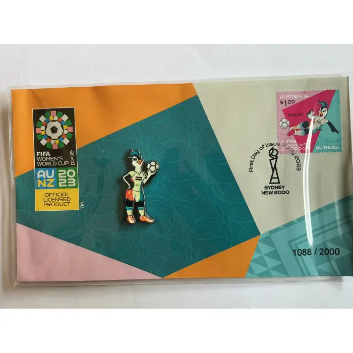 2023 fifi women’s cup envelope and pin 
