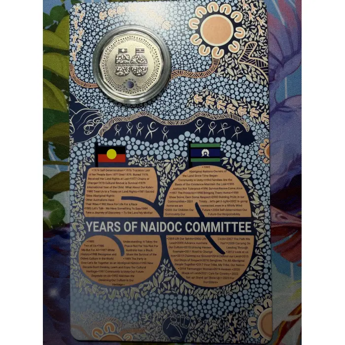 2024 50 Years of NAIDOC Frosted Uncirculated 50c Coin Card