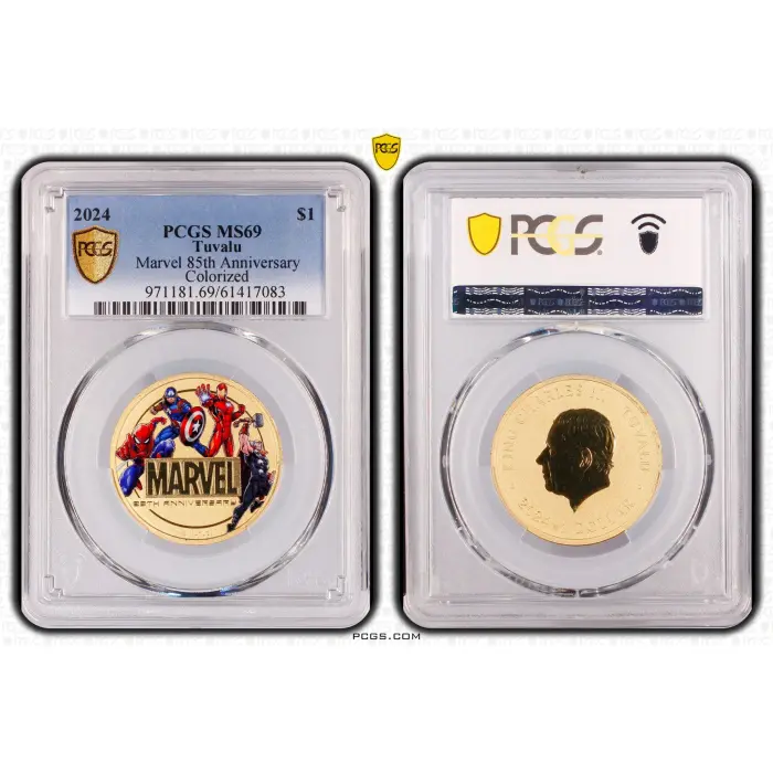 2024 - MS69 $1 Marvel 85th Anniversary Colorized