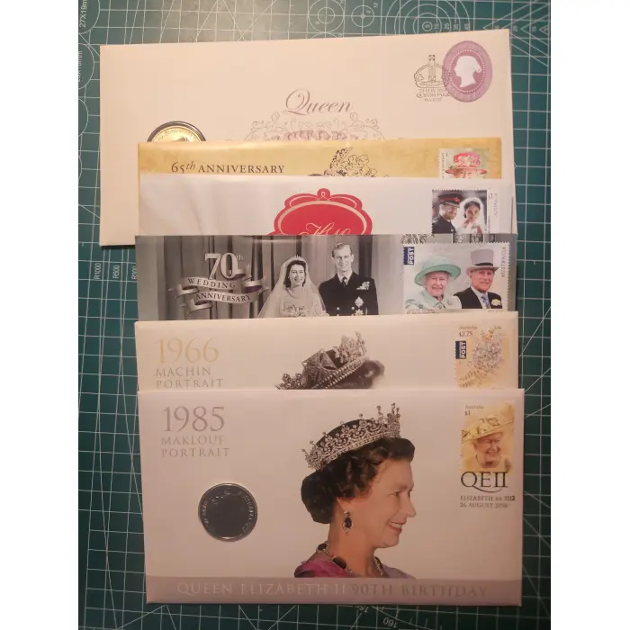 Bundle of 6 x Royal pncs queen Elizabeth II,  queen Victoria, coronation 