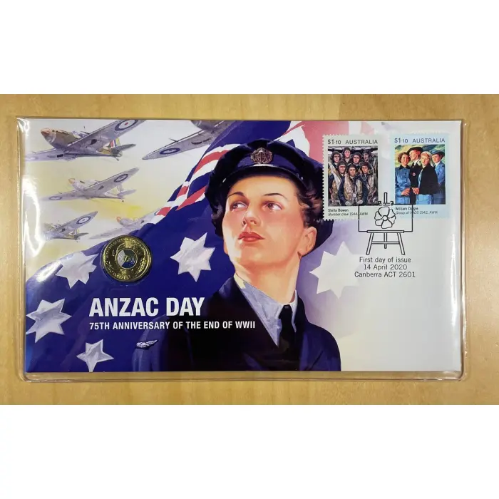 2020 $2 Anzac Day - 75th Anniversary of the End of WWII PNC