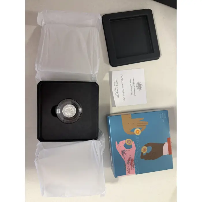 60th anniversary of decimal currency silver proof coin