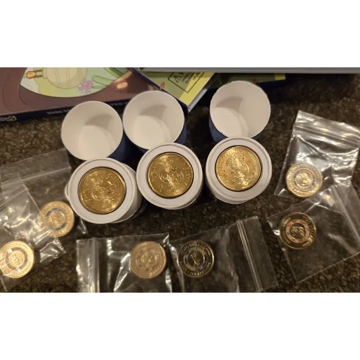 2026 Bluey folder with opened but untouched tube/till coins <rrp