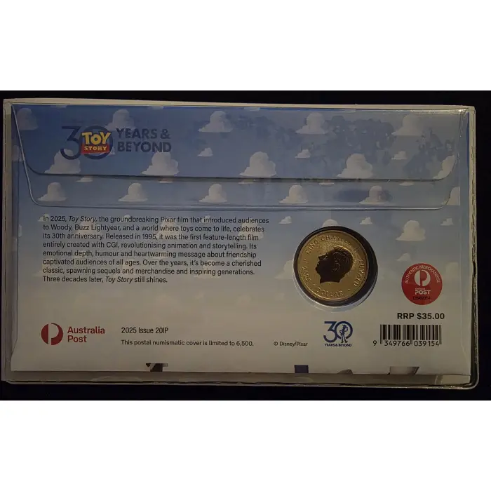 🤠🎬 Toy Story 30 Years Anniversary $1 PNC – Disney | Limited Issue**