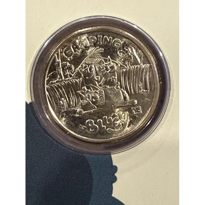 Bluey 2026 $2 Coin in Card with Privy Mark – Camping