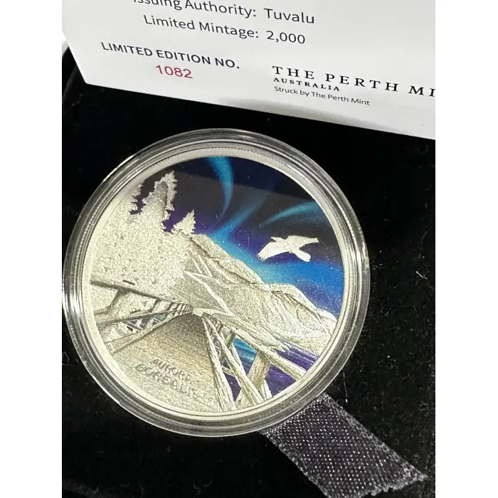 2023 Aurora Borealis 1oz Silver Proof Coloured Coin