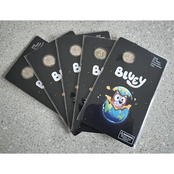 2026 $2 Privy Mark 5 card coin set in sleeves!