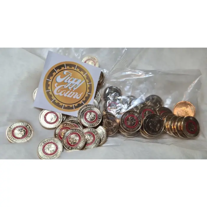 UNC 2023 $2 Vegemite Red RARE Coloured two dollar Coin ex mint bag Queen
