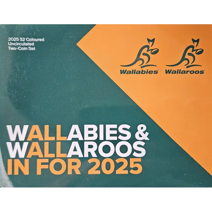 WALLABIES AND WALLAROOS 2 COIN SET
