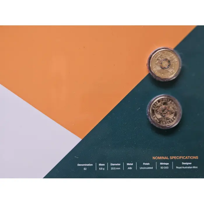 WALLABIES AND WALLAROOS 2 COIN SET