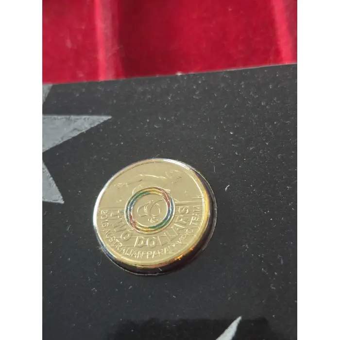 2016 $2 PARALYMPIC COLOURED COIN 