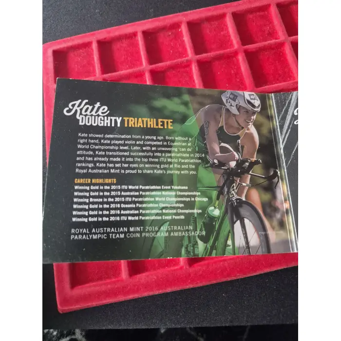 2016 $2 PARALYMPIC COLOURED COIN 