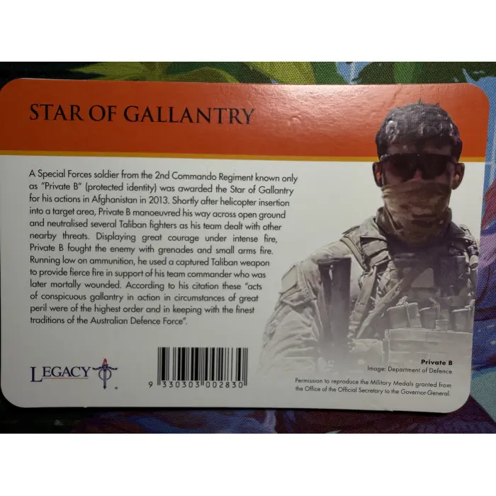 2017 100 Years Of Anzac 20c Uncirculated Star Of Gallantry Coin Card