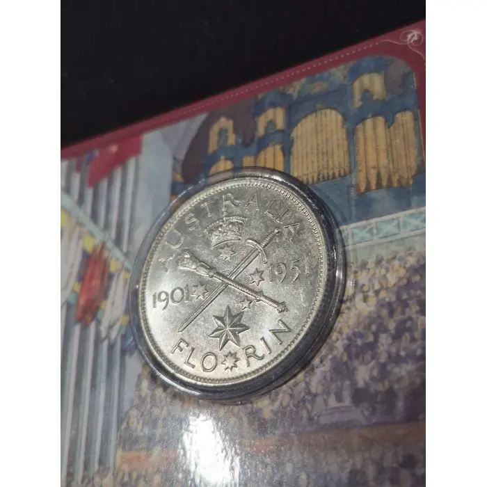 1951 FLORIN 50TH ANNIVERSARY OF FEDERATION 