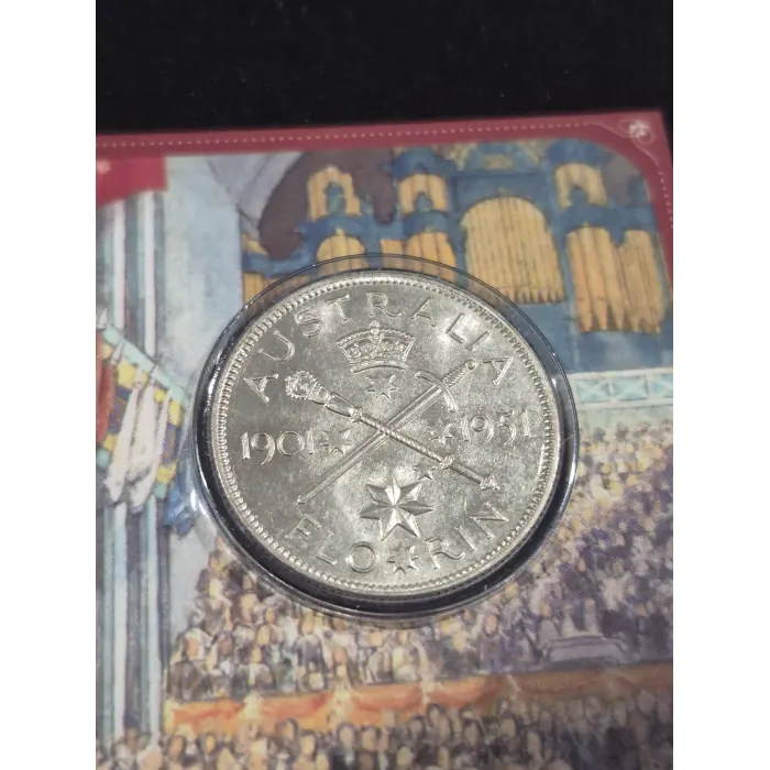 1951 FLORIN 50TH ANNIVERSARY OF FEDERATION 