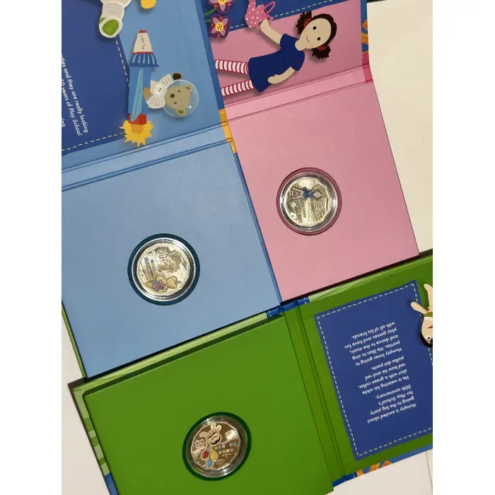50 years of Play School three coin book set 