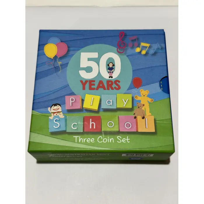 50 years of Play School three coin book set 